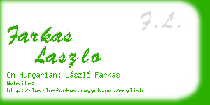 farkas laszlo business card